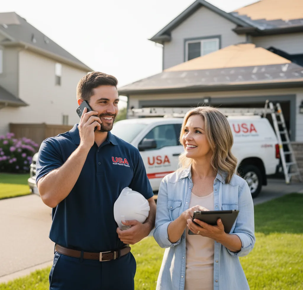 USA Roof Repair Experts customer support in Cadet
